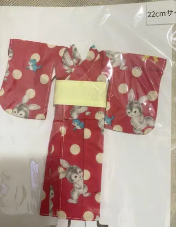 리카짱 캐슬 리카짱 키라짱 유카타 토끼 패턴 기모노 22cm