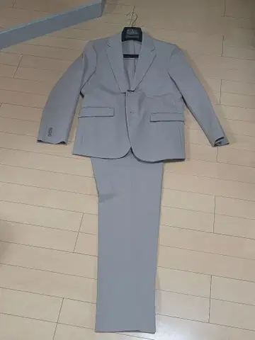 1회 착용 유니클로 감동 자켓 감동 팬츠 셋업 베이지 S 73cm