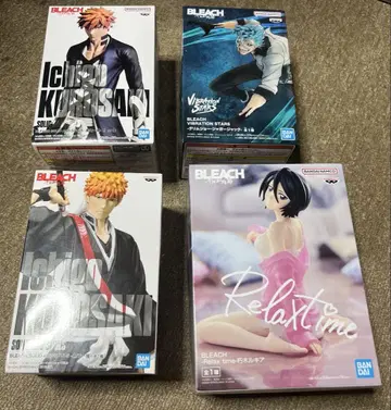 미개봉품 BLEACH 피규어 세트 쿠로사키 이치고 그림죠 쿠치키 루키아