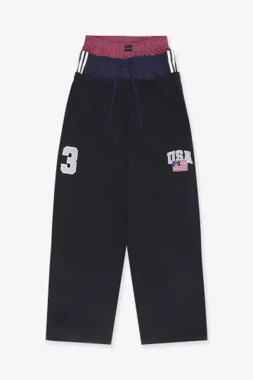 PROJECT G/R 3 Layered Sweat Pants USA 자수