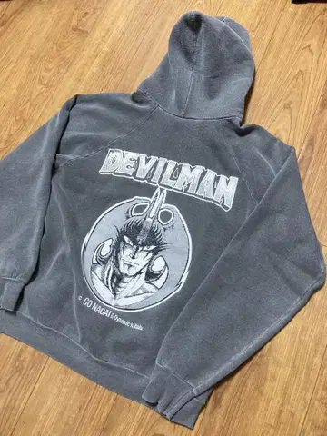 DEVILMAN 차콜 후디