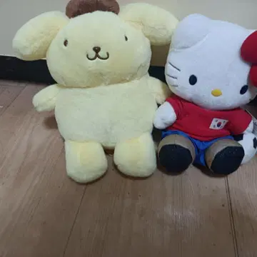 한국 축구 키티 & 푸딩 봉제 인형