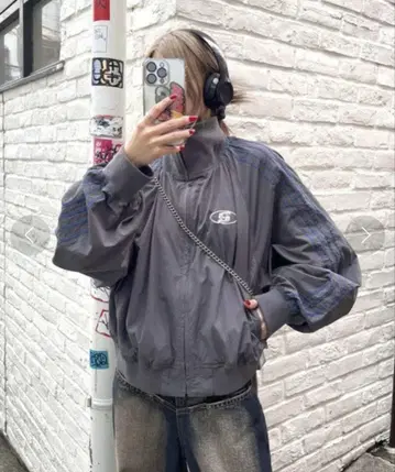 후즈후 갤러리 SLOPPY 슬로피 S로고 나일론 트랙 자켓