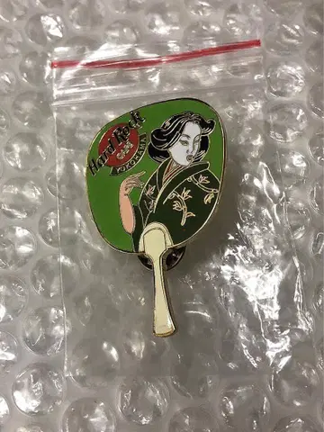 요코하마 하드 록 카페 JAPAN 일본 부채 핀 배지