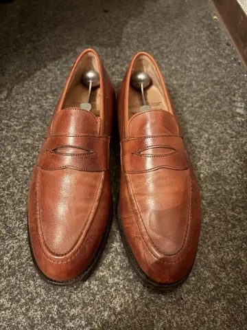 Trickers 6 1/2 25.5cm 영국제 천연 가죽 로퍼