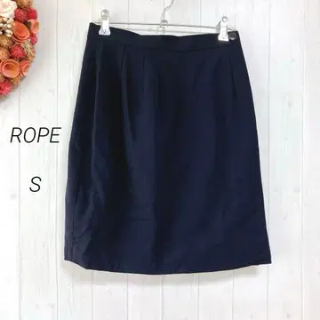 ROPE 로페 미니 랩  스커트 미니 스커트 네이비 허리 63