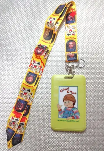 CHUCKY 카드 케이스 교통카드 지갑 스트랩 포함