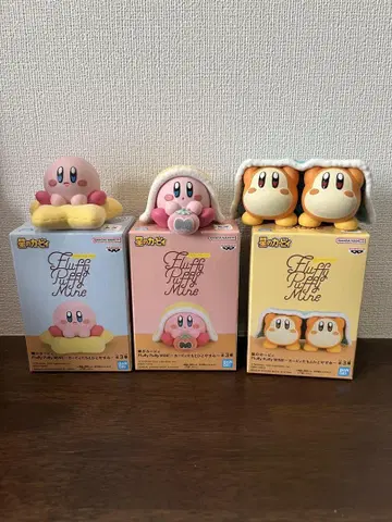 별의 커비 플러피퍼피 커비들과 함께 휴식 All 3종 세트
