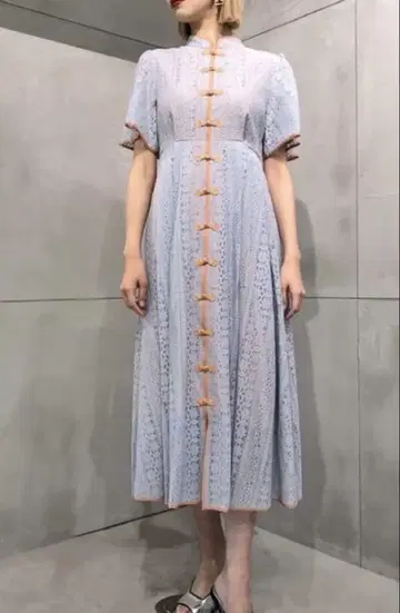파메오 포즈 Ipanema Long Dress 화이트 차이나 원피스