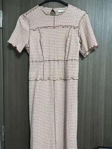 SNIDEL 깅엄 메로우 원피스