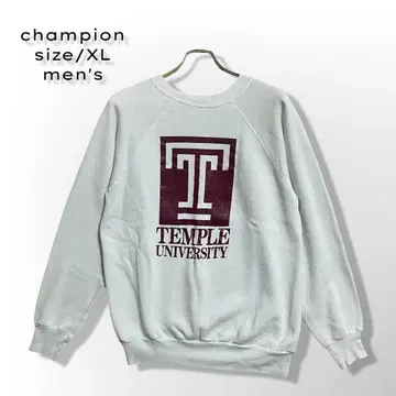 Champion 챔피온 칼리지 맨투맨 TEMPLE XL 화이트 구제 의류