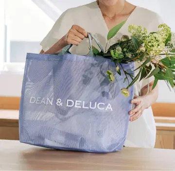 DEAN & DELUCA 메쉬 토트백 라일락 L 정품