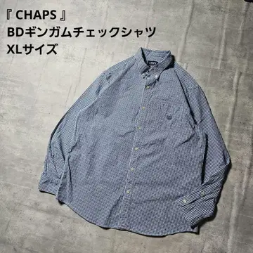 [ CHAPS ] BD 깅엄 체크 셔츠 / XL 사이즈 / 블루 색상