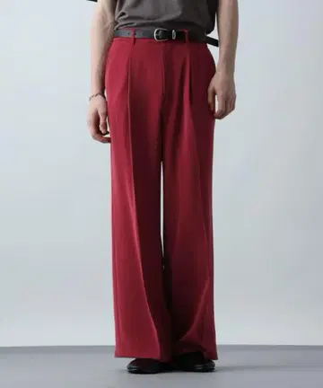 HARE Toromi 와이드 팬츠 레드 M