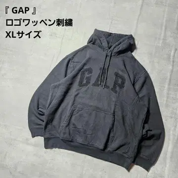 [ GAP / 갭 ] 로고 와펜 자수 / XL 사이즈 / 블랙 색상