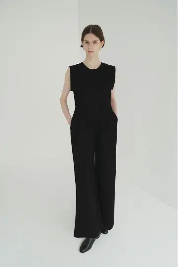 CLANE SQUARE SLEEVE DENIM ALL IN ONE
