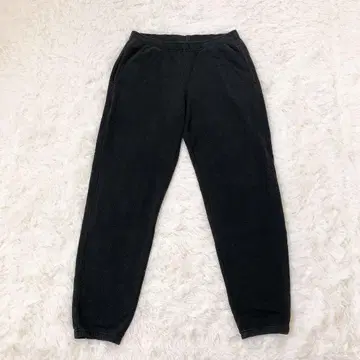 유니클로 스웨트 팬츠 포켓 바지 캐주얼 룸웨어 면 혼방 블랙