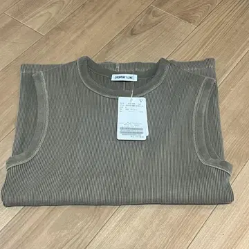 vintage 슬리브리스 T셔츠 카멜 deuxiemeclasse