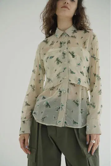 CLANE FLOWER OPAL BUSTIER SHIRTS