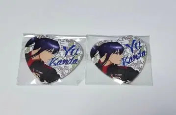 D.Gray-man|칸다 유우|하트 캔뱃지|2개 세트