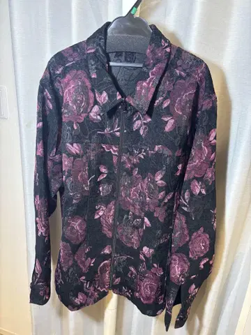 꽃무늬 집업 셔츠 리버서블