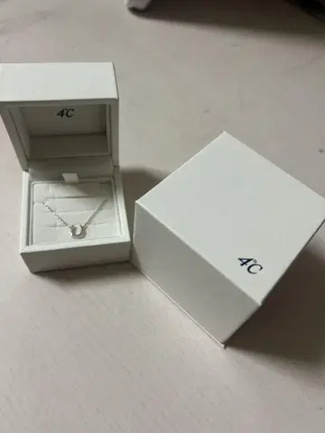 4C 실버 Eternal SILVER 스톤 목걸이