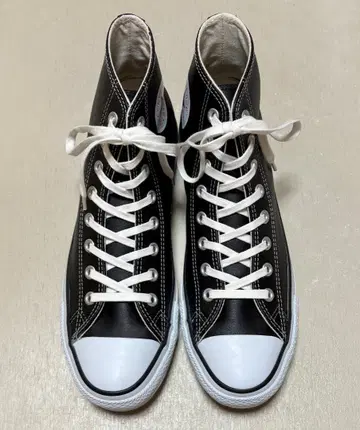 컨버스 올스타 가죽 블랙 27.5cm 새상품