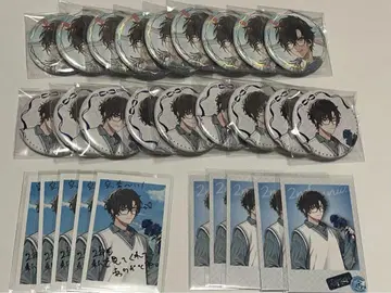 시키나기 아키라 2주년 캔뱃지 폴라로이드