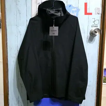 유니클로 블록테크 후드티 블랙 l