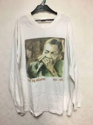 레어 Sonny Boy Williamson 롱 티셔츠