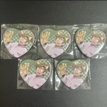 닌타마 란타로 난자타운 하트 캔뱃지 젠포우지 이사쿠 5개