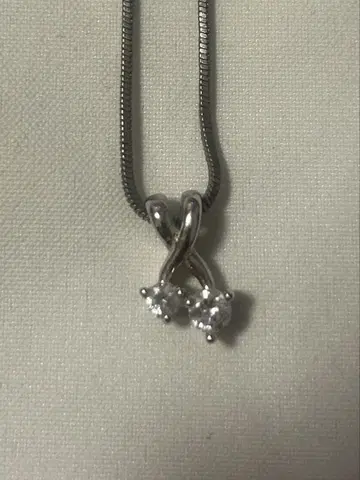 가격 인하 상담 가능 2개 다이아몬드 목걸이
