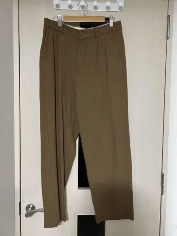 steven alan 카멜 울 와이드 팬츠