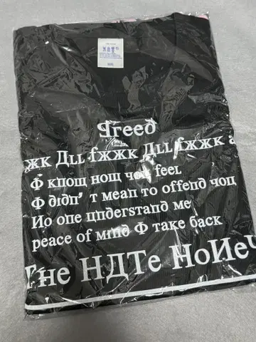 THE HATE HONEY 티셔츠 XXXL 사이즈 새상품 미개봉 밴딩