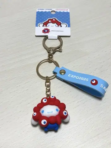 먄먄 시나몬 입체 마스코트 스트랩 키링 오사카 엑스포
