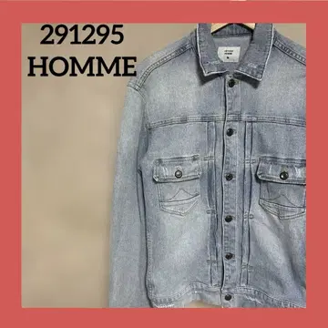 291295 HOMME 데님 자켓 라이트 블루 size 2 모드