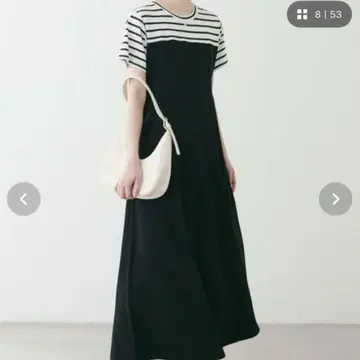 natural couture 레이어드 스타일 컷 조젯 원피스