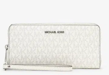 MICHAEL KORS 로고 장지갑 화이트
