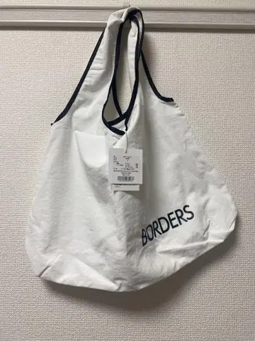 BORDERS at BALCONY 에코백 S 화이트 BORDERS