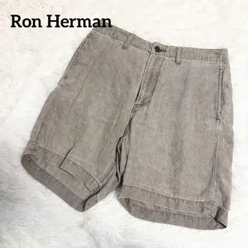 Ron Herman 론 허먼 린넨 100% 숏팬츠 베이지 S