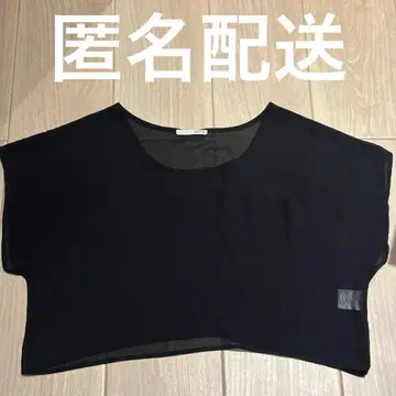 moussy 마우지 블랙 티셔츠 가슴 포켓 심플 시스루