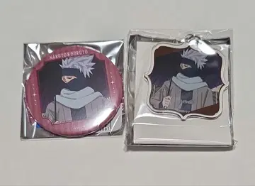 NARUTO 카카시 캔뱃지 아크링 키링 하이카라레트로 A3