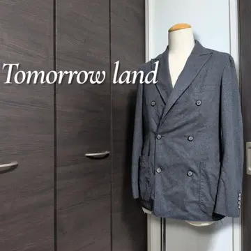 TOMORROW LAND 더블 버튼 울 테일러드 자켓 48