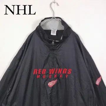 NHL 하프 지퍼 나일론 자켓 풀오버 레드윙스 L