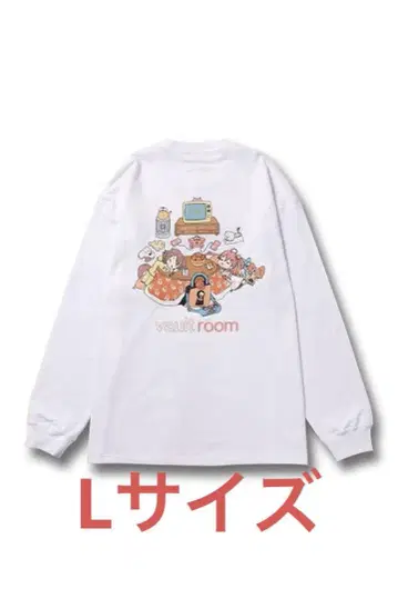 vaultroom x 밋코로네 MIKKORONE L/S TEE WHITE