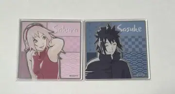 NARUTO 난자타운 아크릴 코스터 사스케 사쿠라