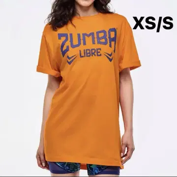 [새상품] 신상 zumba 티셔츠 반팔 남성용 여성용 오렌지 S