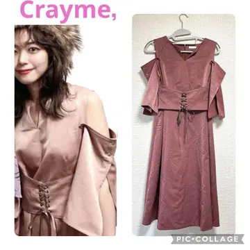 [새상품급] Crayme. 코르셋 디자인 벨트 원피스