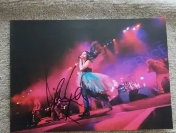 Evanescence 에이미 리 친필 사인 사진
