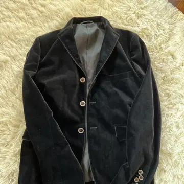 블랙 벨벳 테일러드 자켓 트랜스콘티넨츠